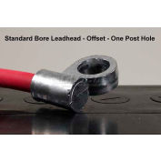Quick Cable, Red One Post Hole Standard Leadhead Cable, 214497-001, 2/0 Gauge, 1 Pc