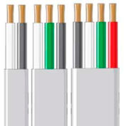 Quick Cable 233202-100 Black, White, Green Multi Conductor Flat Jacketed Wire, 14/3 Gauge, 100 Ft