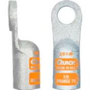 Quick Cable 4820-005H 1/2" Heavy Duty Copper Lug Crimp, 2/0 Gauge, 5 Pcs