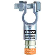Quick Cable 5002-005N Straight Clamp Negative, 2 & 1 Gauge, 5 Pcs