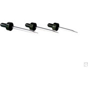 Qorpak® 20-400 Black Polypropylene Glass Dropper Assembly, 7 x 58mm Dropper Length, 144PK