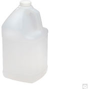 Qorpak® 128oz Natural HDPE Handled Square Jug with 38-400 Neck Finish, Jug Only, 4PK