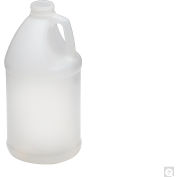 Qorpak® 64oz Natural HDPE Handled Round Jug with 38-400 Neck Finish, Jug Only Fluorinated, 40PK