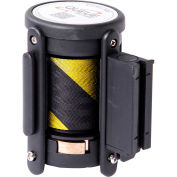 Cassette de remplacement pour barrières de ceinture QueueMaster & SafetyMaster, ceinture noire/jaune 8-1/2'