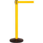 SafetyMaster 450 Barrière de ceinture rétractable, 40 » Poteau jaune, 7-1/2' Ceinture jaune, qté par paquet : 2