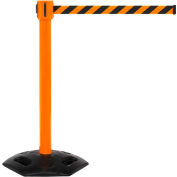 WeatherMaster 335 Barrière de ceinture rétractable, 40 » Orange Post, 35' Ceinture Orange/Noire