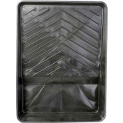 RollerLite 9" Molded Plastic Paint Tray, Black, 24/Case - PET-100-M