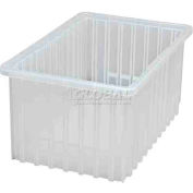 Global Industrial Clear-View Dividable Grid Container DG92080CL - 16-1/2 x 10-7/8 x 8 - Pkg Qty 8