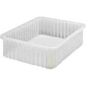 Global Industrial Clear-View Dividable Grid Container DG93060CL - 22-1/2 x 17-1/2 x 6 - Pkg Qty 3