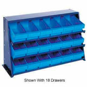 Quantum QPRHA-567 banc rack 12 "x 36 « x21 » avec 19 bleu Euro tiroirs