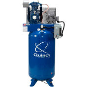 Quincy QT™ Pro compresseur d’air à deux étages avec démarreur, 5 CV, 80 gallons, vertical, 230V-1-phase