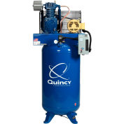 Quincy QT™ Pro compresseur d’air à deux étages, 5 CV, 80 gallons, vertical, 230V-3-phase