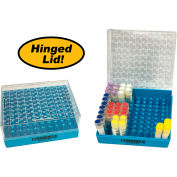 MTC™ Bio Cryo Boîte de stockage avec couvercle articulé, polycarbonate, 100 place, 5 paquet