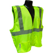 Radians® SV4 classe 2 PT 5. échappée Mesh Vest, Hi-Vis vert, XL, qté par paquet : 12