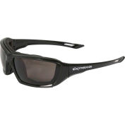 Radians® XT1-21 Extremis™ Foam Lined Frame Safety Glasses, Smoke A/F Lens, Black Frame