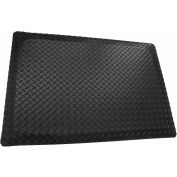 Rhino Mat Diamond Plate Conductive Anti Fatigue Mat 1/2" Thick 3' x Up to 75' Black