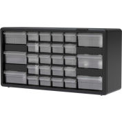 Armoire de rangement de pièces à tiroirs en plastique Akro-Mils, 10126 à 20 po l x 6-3/8 po P x 10-1/4 po H, noir, 26 tiroirs