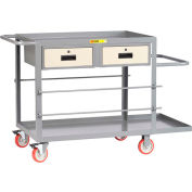 Panier de petit Giant® fil bobine électricien, 24 "x 48 », 2 tiroirs