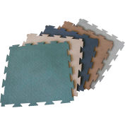 Rubber-Cal « Recycled Flooring » 3/8 po x 4 pi x 5 pi - Tapis en caoutchouc noir