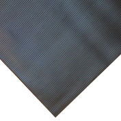 Goodyear "Fine-Ribbed" Rubber Flooring -- 3.5mm x 36" x 25ft - Black