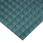 Goodyear Coin-Pattern Rubber Flooring -- 3.5mm x 36" x 10ft - Black