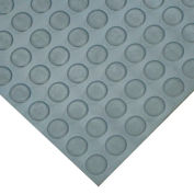 Goodyear Coin-Pattern Rubber Flooring - 3,5mm x 36 « x 4ft - Gris foncé