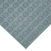 Goodyear Coin-Pattern Rubber Flooring -- 3.5mm x 36" x 4ft - Dark Gray