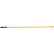 Rubbermaid® HYGEN 58" Quick-Connect Aluminum Handle, Yellow - RCPQ750YW - Pkg Qty 6