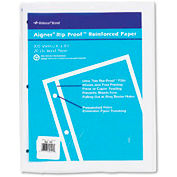 Poids lourd 20 lb renforcée Filler papier, 11 x 8-1/2, Dhaya, 100 feuilles blanches lignées/Pk