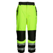 Pantalon isolant HiVis Softshell pour homme RefrigiWear®, 2XL, noir et citron vert