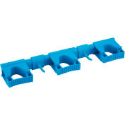 Vikan Hygienic Hi-Flex Wall Bracket System, Blue, Polypropylene/TPE Rubber/Polyamide