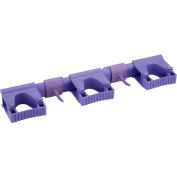 Vikan Hygienic Hi-Flex Wall Bracket System, Purple, Polypropylene/TPE Rubber/Polyamide