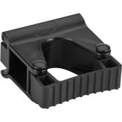 Vikan Hygienic Wall Bracket, Grip Band Module, Black, Polypropylene/TPE Rubber/Polyamide