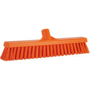 Vikan 31747 16 » Combo Push Broom- Soft/Stiff, Orange