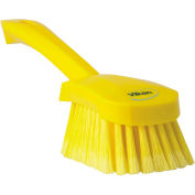 Vikan 41946 Brosse à laver à poignée courte- Soft/Split, Jaune