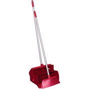 Remco 62504 Lobby Dustpan w/Broom, Rouge