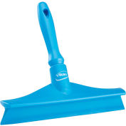 Vikan 71253 10" Single Blade Ultra Hygiene Bench Squeegee- Blue