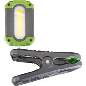 Power Smith™ Rechargeable LED Clamp Light w / Hook & Magnetic Base, 1000 Lumens, Noir