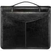 Journal en cuir véritable Bugatti JRN6091 w / o-ring Binder, noir