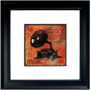 Crystal Art Gallery - Dance To The Music - 26"W x 26"H, Double Mat Framed Art