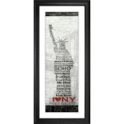 Crystal Art Gallery - New York - 20"W x 44"H, Double Mat Framed Art