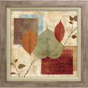 Crystal Art Gallery - New Leaf Study 1 - 26-1/2"W x 26-1/2"H, Linen Liner Framed