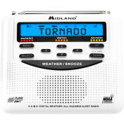 Midland® NoAA Weather Alert Radio, Blanc