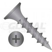 #6 x 1" Drywall Screw - Phillips Bugle Head - Steel - Black Phosphate Finish - UNC - Pkg Of 100
