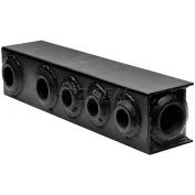 Buyers Return Line Manifold Manifold, RM10, (3) 3/4" NPT, (2) 1" NPT, (1) 1-1/4" NPT, 14-1/2"L