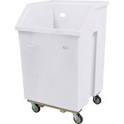 Royal Basket Trucks® Linen Cart, 19.5 Cu. Ft, 29"L x 29"W x 47"H, White