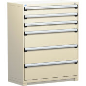 Rousseau métal robuste tiroir modulaire armoire 6 tiroirs pleine hauteur 48" W - Beige