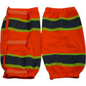Petra Roc jambe Gaiter, ANSI classe E, Polyester maille, Orange/citron vert, unique taille, 1 paire