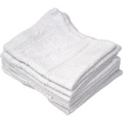 Tissu de lavage de valeur de R-R - 12 " x 12 » - Blanc - 0,75 lb par 12 Pack