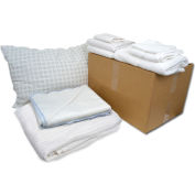 Textile R-R - Non-Prévéré - Kit de couchage économique de lit et de bain - Taille Twin-XL